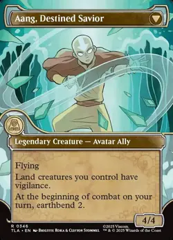 Aang, at the Crossroads (Showcase) #346 (Foil) NM Avatar: The Last Airbender - Image 2