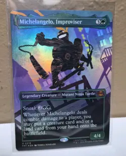 Michelangelo, Improviser (Borderless) Teenage Mutant Ninja Turtles Foil - Image 1