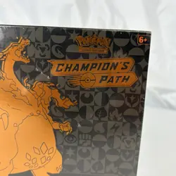 Champion's Path ETB Elite Trainer Box Pokemon TCG New/Sealed (2021) Shrink Tear - Image 3