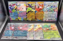 Pokemon ex Card Lot 10 Cards Mega EX Yveltal Meowth Decidueye NM - Image 1