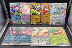 Pokemon ex Card Lot 10 Cards Mega EX Yveltal Meowth Decidueye NM - Image 2