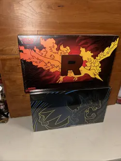 LOT Pokemon Phantasmal Flames Mega Charizard & Team Rocket Moltres EX UPC Sealed - Image 1