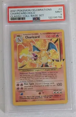 2021 Pokemon Celebrations Classic Collection #4 Charizard - Holo MINT PSA 9 - Image 1