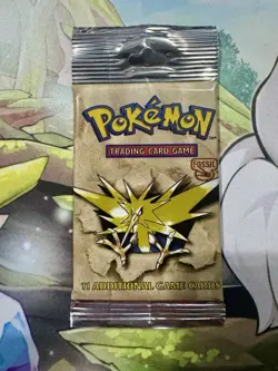 Rare Pokemon Unlimited Fossil Pack. Sealed Long Crimp Booster Pack. - Image 1