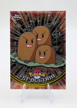 2000 Topps Chrome Pokemon: Dugtrio #51 - NM - Image 1
