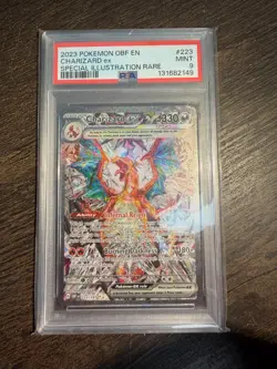 2023 Pokemon Obsidian Flames Charizard EX Special Illustration Rare PSA 9 #223 - Image 1