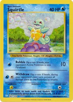 Squirtle - 001/034 CLB TCG Classic Pokemon - NM/MINT - Image 1