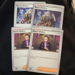 4x Boss's Orders 1 x4 Playset Mixed sets Pokemon TCG Uncommon - Image 1
