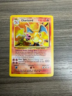 Pokemon TCG Charizard Base Set Holo Unlimited Rare Excellent Condition - Image 1