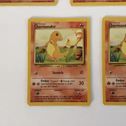 Charmander Base Set 46/102 Pokemon Card LP X5 - Image 3