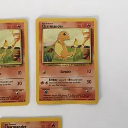 Charmander Base Set 46/102 Pokemon Card LP X5 - Image 4