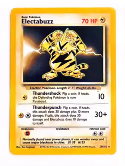 Electabuzz 020/102 Base Set Regular - MP - Pokemon TCG - SKUA003 - Image 1