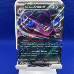Pokemon Team Rocket's Crobat EX 122/182 Sv10: Destined Rivals Holo 310 HP (B) - Image 1