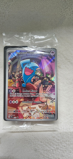 Team Rocket's Wobbuffet SVP203 Black Star Promo Pokemon Destined Rivals SEALED - Image 1