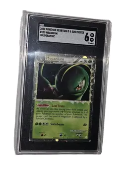 2010 Pokemon HGSS Meganium Prime Holo 109/123 Graded SGC 6 - Image 3