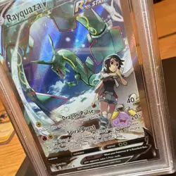 The Pokemon Company Rayquaza V 194/203 Evolving Skies Holo Rare 210 HP Pokemon … - Image 3