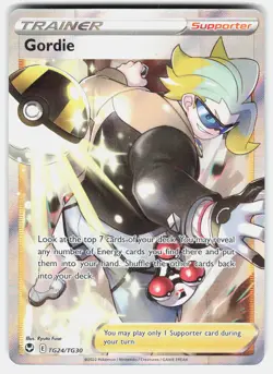 Gordie TG24/TG30 Ultra Rare Silver Tempest Trainer Gallery Pokemon Near Mint - Image 2