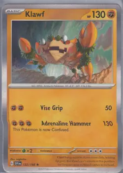 Pokemon SV1 EN Scarlet&Violet Klawf 122/198 Rare Holo GE-111 - Image 1