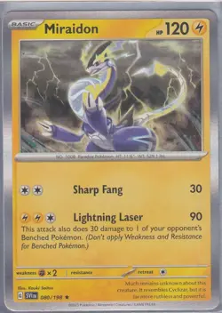 Pokemon SV1 EN Scarlet&Violet Miraidon 080/198 Rare Holo GE-106 - Image 1