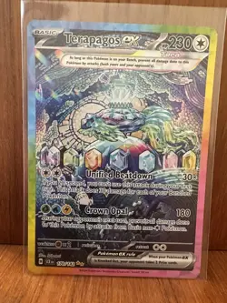 Terapagos ex 170/142 Sv07: Stellar Crown Special Illustration Rare Pokemon LP - Image 1