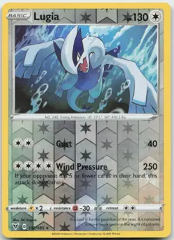 Pokemon : Lugia Vivid Voltage 132/185 : Holo R Reverse Holo - Image 1