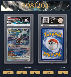Darkrai VSTAR GG50/GG70 Crown Zenith Pokemon TCG - ACE 10 Perfect Subgrades - Image 1