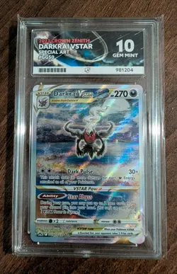 Darkrai VSTAR GG50/GG70 Crown Zenith Pokemon TCG - ACE 10 Perfect Subgrades - Image 2