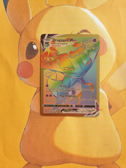 Dragapult VMAX Rainbow Secret Rebel Clash Gold 197/192 ⚡CUST0M DISPLAY Card⚡ - Image 2