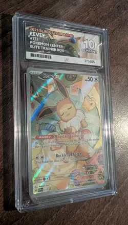 Eevee SVP173 Pokemon Center ETB Promo Prismatic Evolutions ACE 10 Gem Mint - Image 2