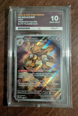 Alakazam MEP 009 Pokemon Center Stamp Black Star Promo Pokemon TCG - Ace 10 - Image 1