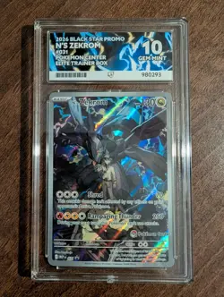 *Perfect Subgrades* N's Zekrom MEP 031 Black Star Promo Pokemon Center - Ace 10 - Image 2