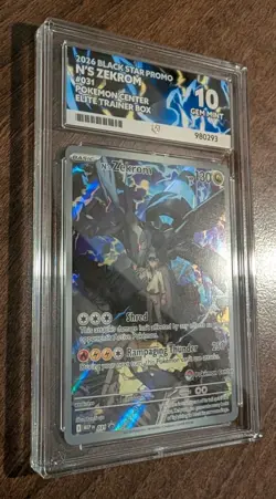 *Perfect Subgrades* N's Zekrom MEP 031 Black Star Promo Pokemon Center - Ace 10 - Image 3