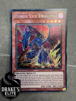 Yugioh - Power Vice Dragon - Secret Rare - BLZD-EN002 - 1st Edition - IN HAND - Image 1
