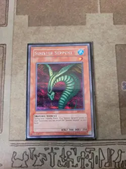 YUGIOH SINISTER SERPENT SDD-002 SECRET UNLIMITED ED NM - Image 1