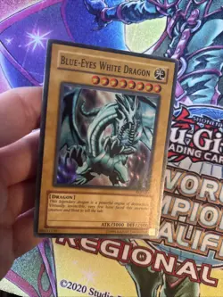 (YBL) Blue-Eyes White Dragon SKE-001 Super Rare Unlimited Yu-Gi-Oh! LP/MP - Image 2