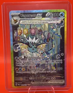 Pokemon TCG Vaporeon EX Prismatic Evolutions Special Illustration Card 149/131 - Image 1