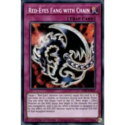 Red-Eyes Fang with Chain LDS1-EN021 Yu-Gi-Oh! Card Secret Rare Limited Edition - Image 1