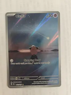 Pokemon TCG Obsidian Flames Cleffa Holo Card 202/197 SV03 - Image 1