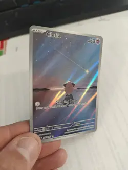 Pokemon TCG Obsidian Flames Cleffa Holo Card 202/197 SV03 - Image 3