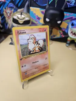 Pokemon Growlithe 1st Edition Base Set Uncommon 028/102 60 HP Regular Basic Card - Image 2