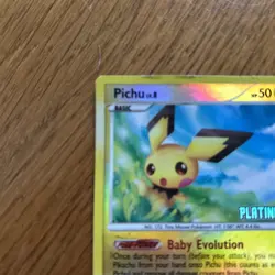 2008 POKEMON Card TCG Pichu Platinum 45/100 Burger King Promos - Reverse HOLO MP - Image 4