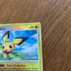 2008 POKEMON Card TCG Pichu Platinum 45/100 Burger King Promos - Reverse HOLO MP - Image 5