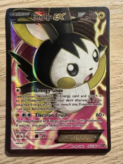 Pokemon Emolga EX Full Art Ultra Rare EX Holo XY 143/146 Card - Image 1