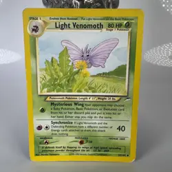 Light Venomoth 053/105 Neo Destiny Pokemon Card TCG MP - Image 1