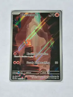Charmander Illustration Rare 168/165 SV 151 English Pokemon Card TCG NM - Image 1