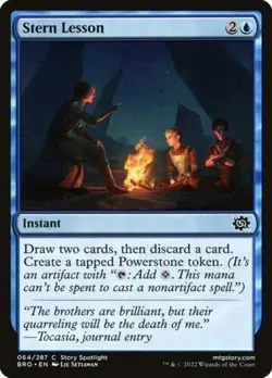 STERN LESSON X 4 N/M THE BOTHERS' WAR MAGIC THE GATHERING - Image 1