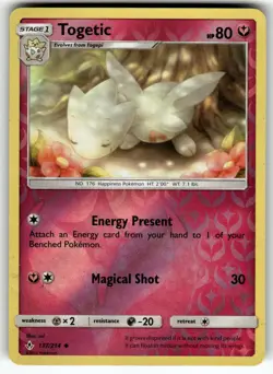 Togetic 137/214 Uncommon Unbroken Bonds Pokemon Lightly Played - Image 1