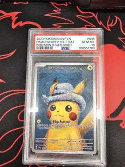 Pokemon Pikachu with Grey Felt Hat Promo 85 Scarlet & Violet PSA 10 2023 - Image 4