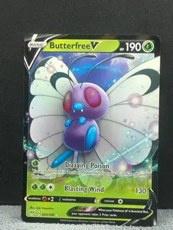 Butterfree V 001/189 Holo V Rare Darkness Ablaze Pokemon Near Mint - Image 1
