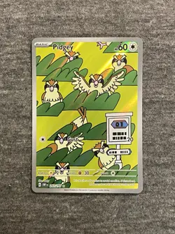 Pidgey 207/197 Pokemon TCG SV03: Obsidian Flames Illustration Rare Near Mint - Image 1
